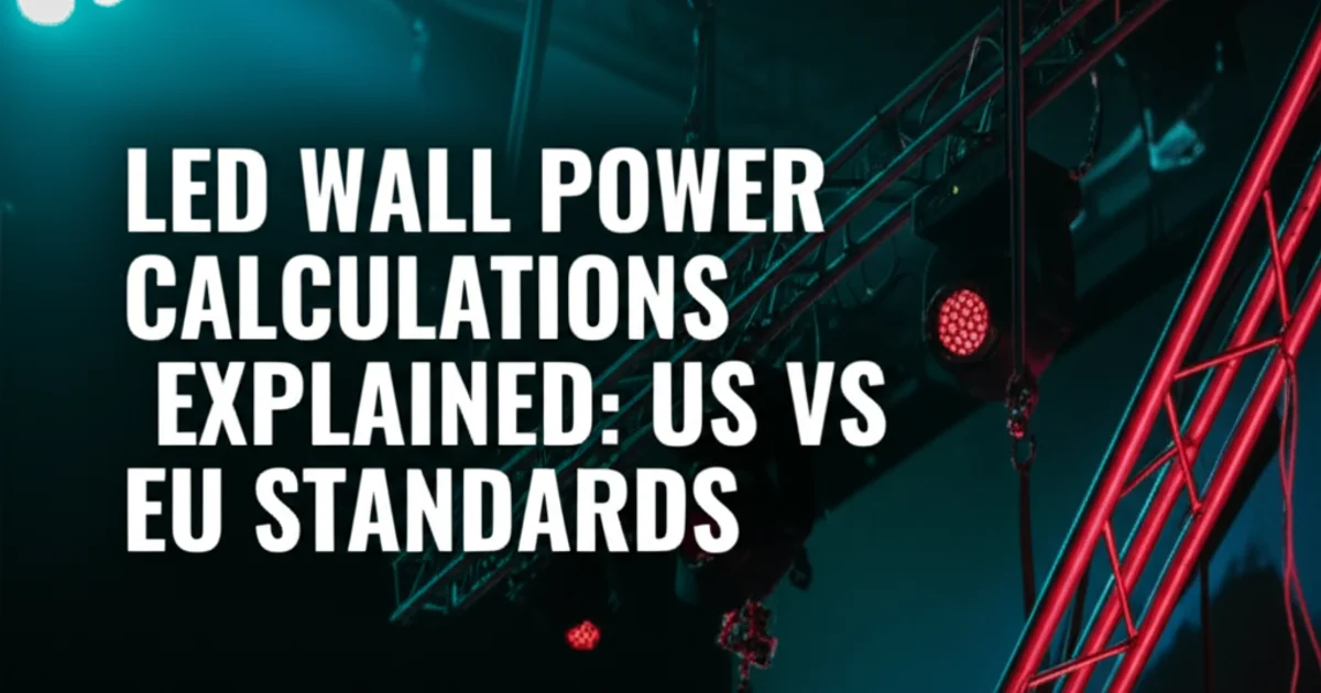 Power Per Led LED Power Calculations: US vs EU Standards | Show Tech Blog